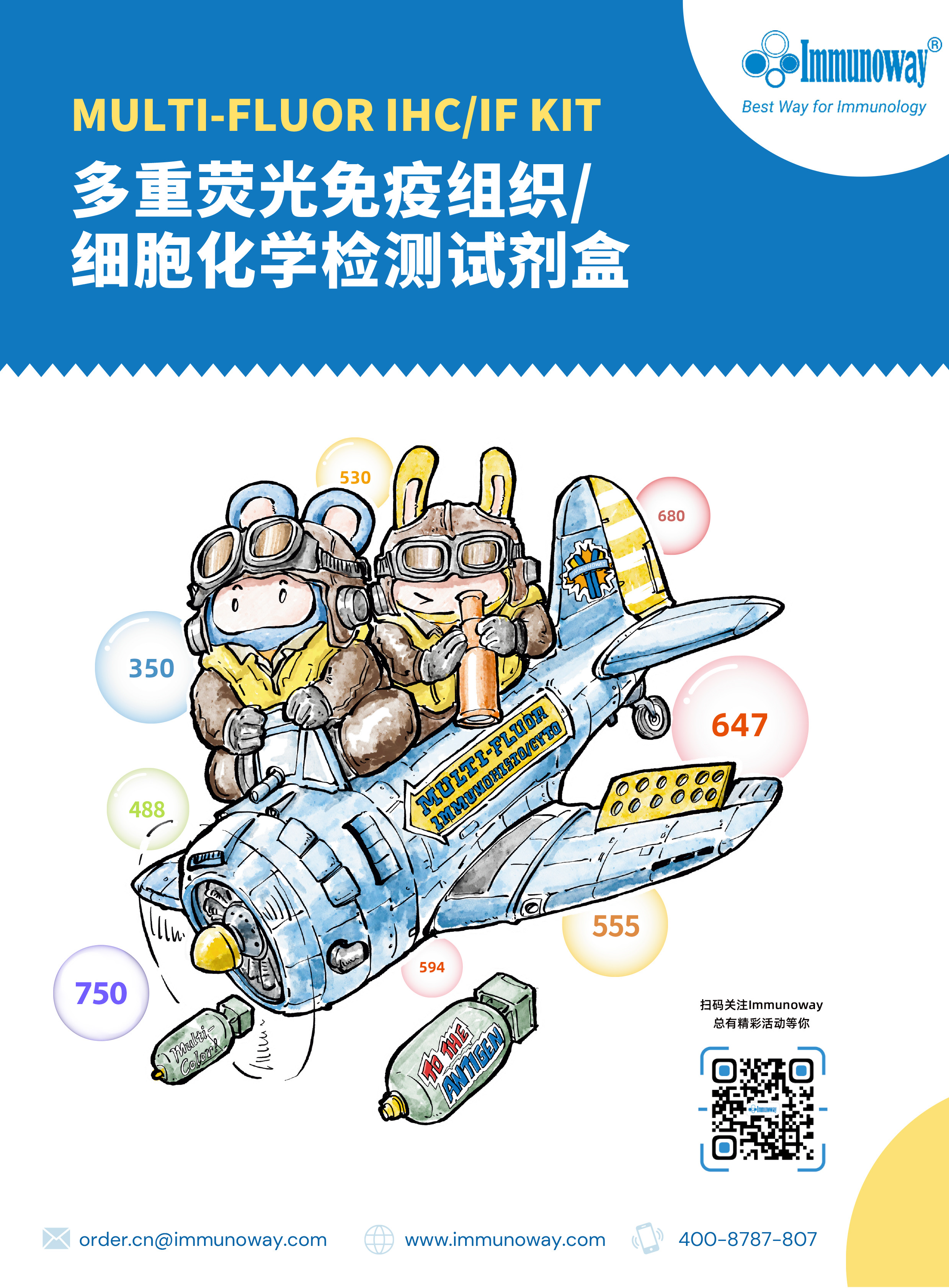 多重荧光免疫组织，化学细胞检测试剂盒